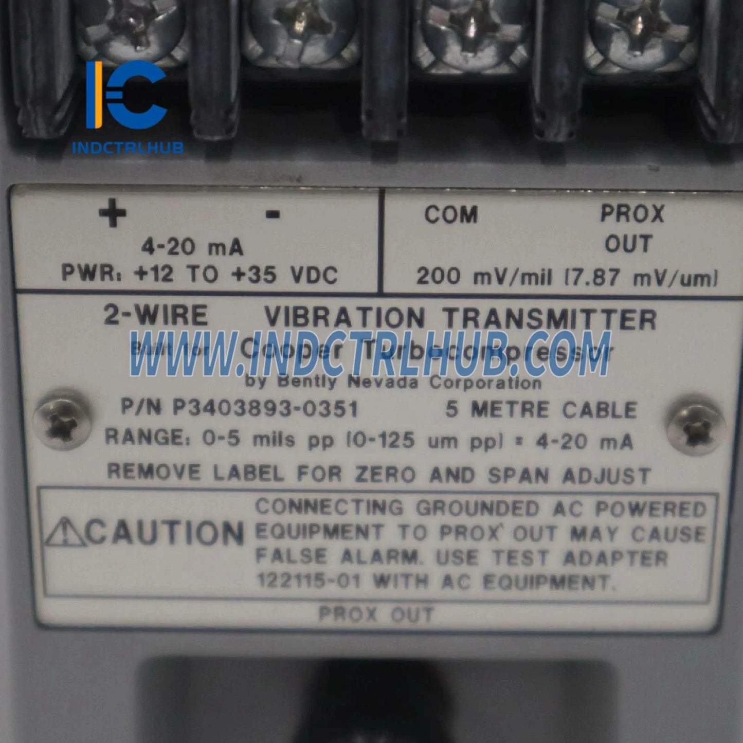 Bently Nevada P3403893-0351 rezgésadó