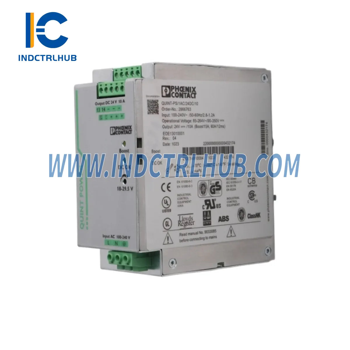 فينيكس كونتاكت QUINT-PS/1AC/24VDC/10 2866763 قطع غيار صناعية أصلية متوافقة مع سلسلة طاقة QUINT