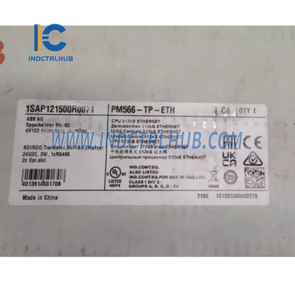 1SAP121500R0071 | ABB PM566-TP-ETH Programmable Logic Controller