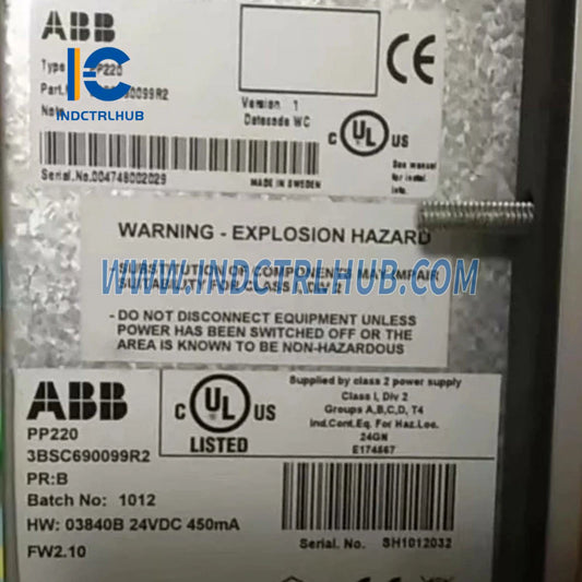 Nomor 3BSC690099R1 | ABB PP220 Panel Proses 220