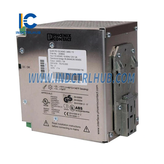 ABB QUINT-PS-100-240AC/24DC/10 Power Supply Unit Component Detail & Interface