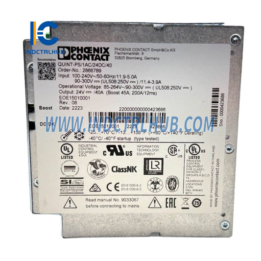 PHOENIX CONTACT QUINT-PS/1AC/24DC/40 Unit Catu Daya