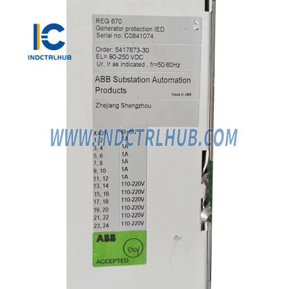 REG670 | ABB ģeneratora aizsardzības un vadības relejs