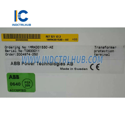 RET521 | ABB transformatora diferenciālās aizsardzības terminālis