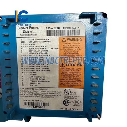 Honeywell RM7800L1079 Kontrol Pembakar Terintegrasi Berbasis Mikroprosesor