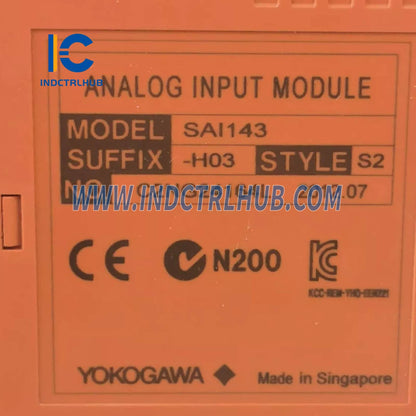Yokogawa SAI143-H03 Analog Giriş Modülü