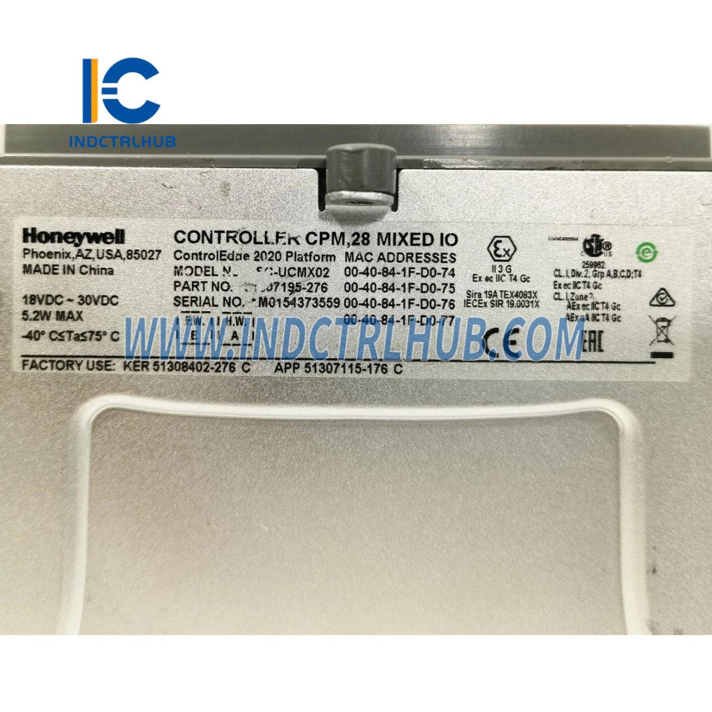 Honeywell SC-UCMX02 51307195-276 Non-redundant Controller with 28 Mixed I/O