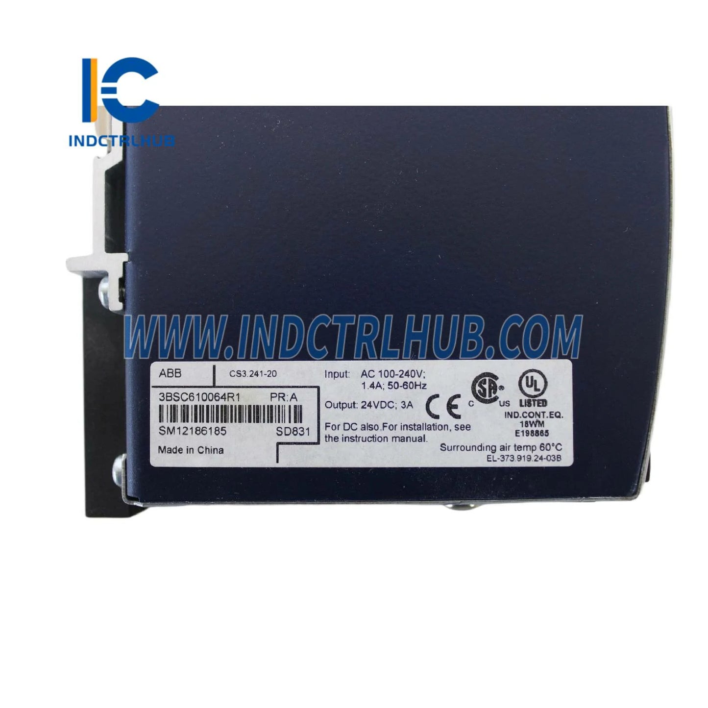 ABB SD831 3BSC610064R1 Power Supply 24V DC 3A | AC 800M S800 I/O