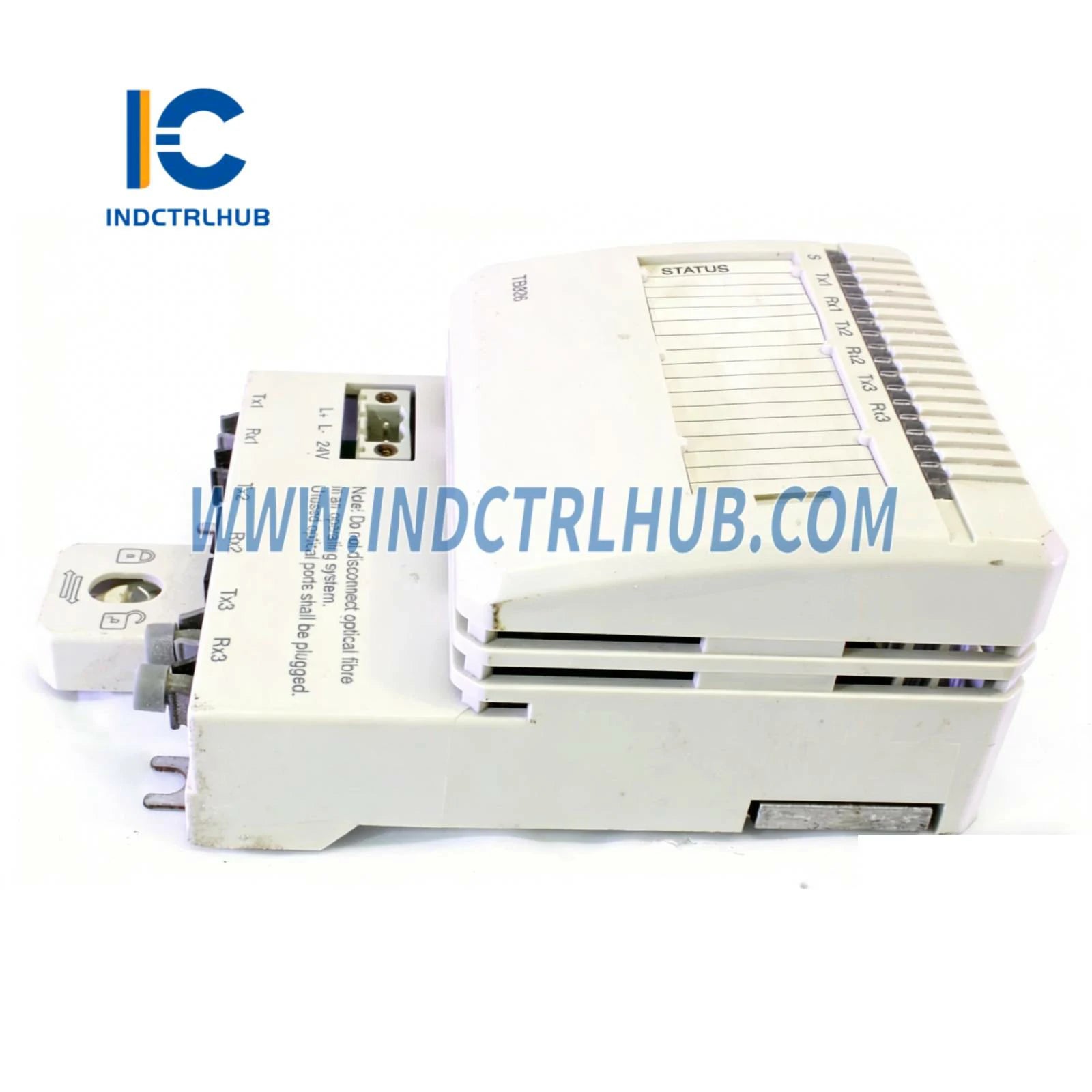 ABB 3BSE061637R1 TB826 Optical Media Converter - New Side Perspective and View