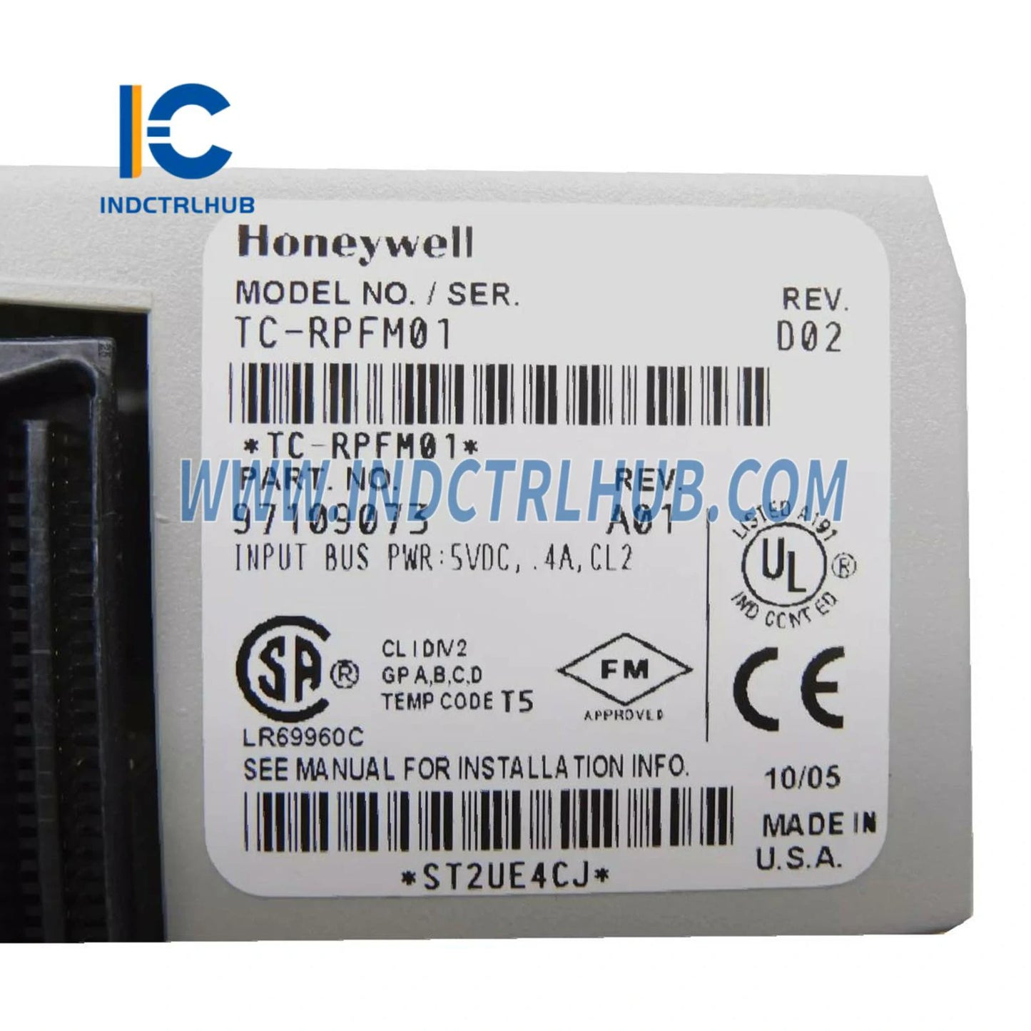 Honeywell TC-RPFM01 ControlNet Fiber Optic Repeater Module