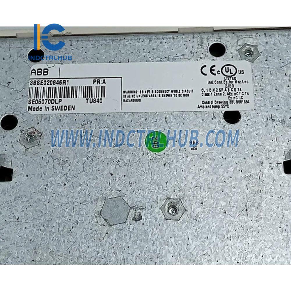 3BSE020846R1 | Резервный модуль ввода-вывода ABB TU840