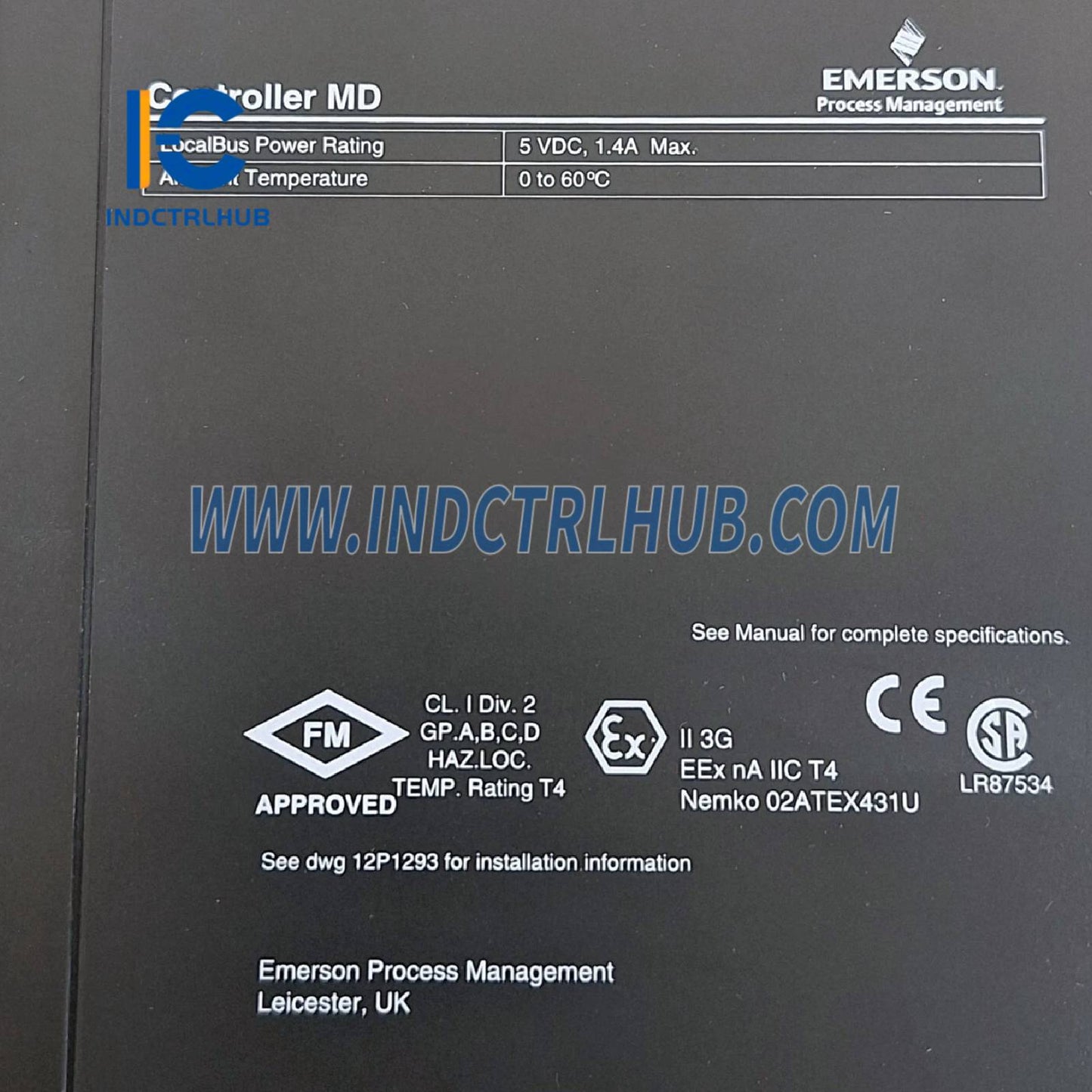 Emerson VE3005 KJ2003X1-BA2 12P2093X112 MD Controller