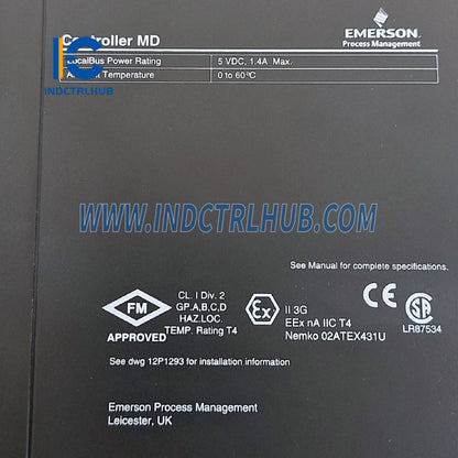 Emerson VE3005 KJ2003X1-BA2 12P2093X112 MD Controller