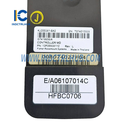 Emerson VE3005 KJ2003X1-BA2 12P2093X112 MD Controller