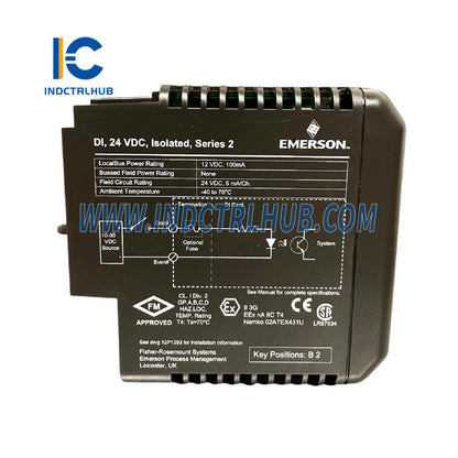 Emerson VE4001S2T1B2 KJ3206X1-BA1 DeltaV Discrete Input Module