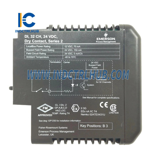 Emerson VE4001S2T2B4 KJ3203X1-BA1 32-Channel Discrete Input Module