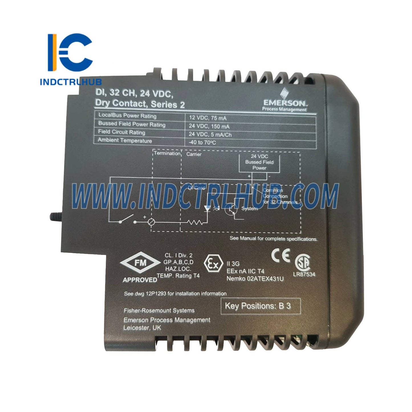 Emerson ‎‎VE4001S2T2B5 KJ3203X1-BA1+KJ4001X1-CK1 Discrete Input Module