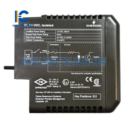 Emerson VE4001S2T2B6 32-канальный DI клеммный блок для Series 2 Plus