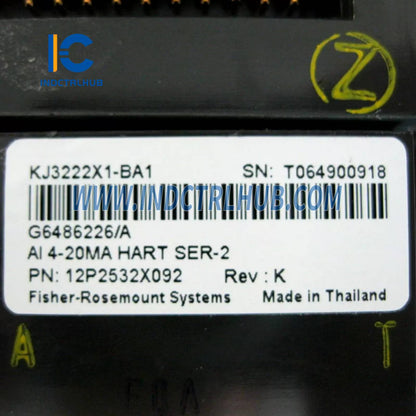 Emerson KJ3222X1-BA1+KJ4001X1-CC1/VE4003S2B3 Analog Input Module