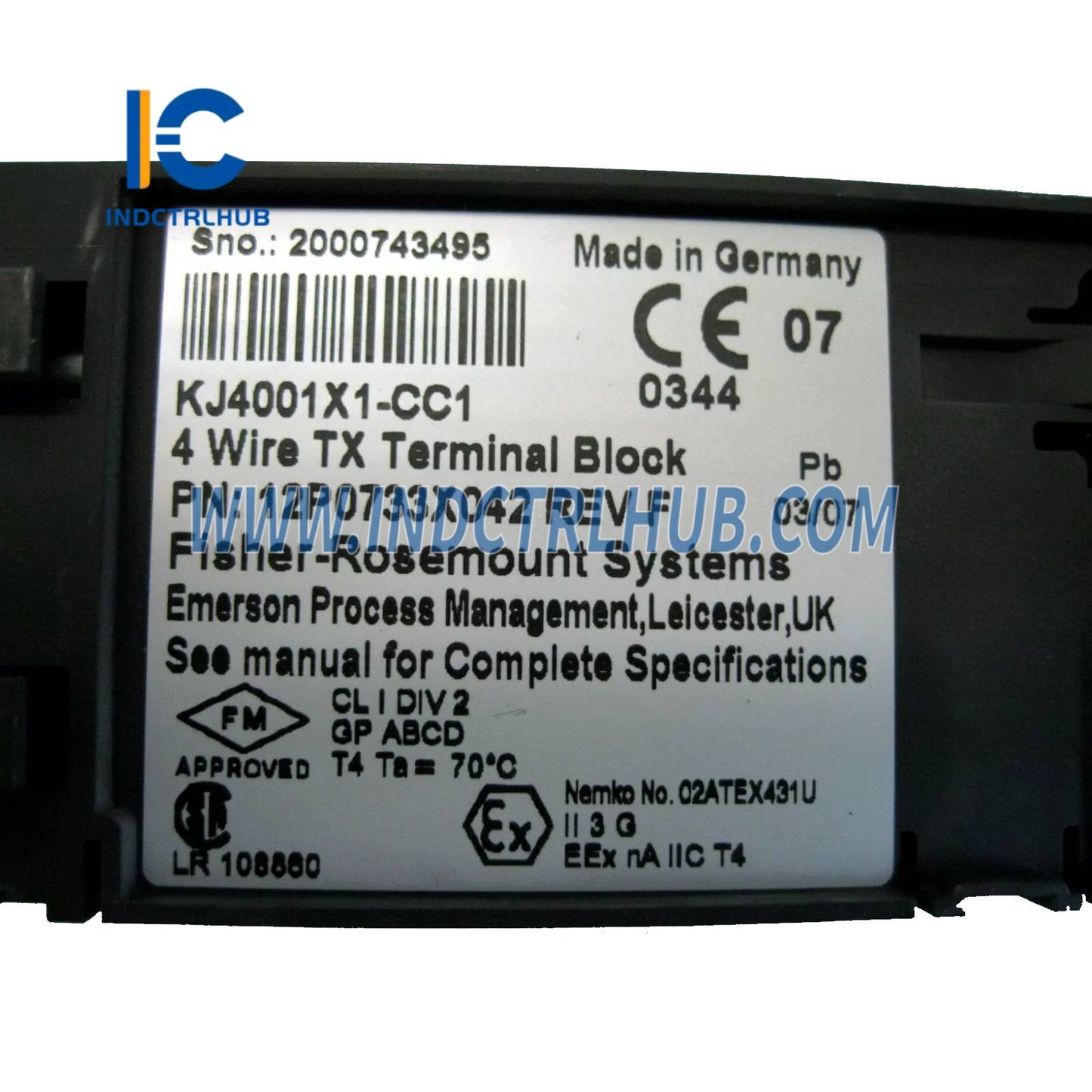 Emerson KJ3222X1-BA1+KJ4001X1-CC1/VE4003S2B3 Analog Input Module