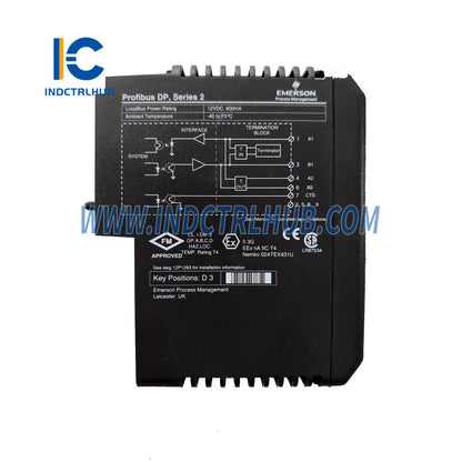 Emerson ‎‎VE4014 KJ3243X1-BA1 12P2830X022 ProfibusDP Interface Card