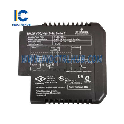Emerson VE4032S1T2B1 KJ3202X1-BA1 Digital Output (DO) Module – High-Side Switching