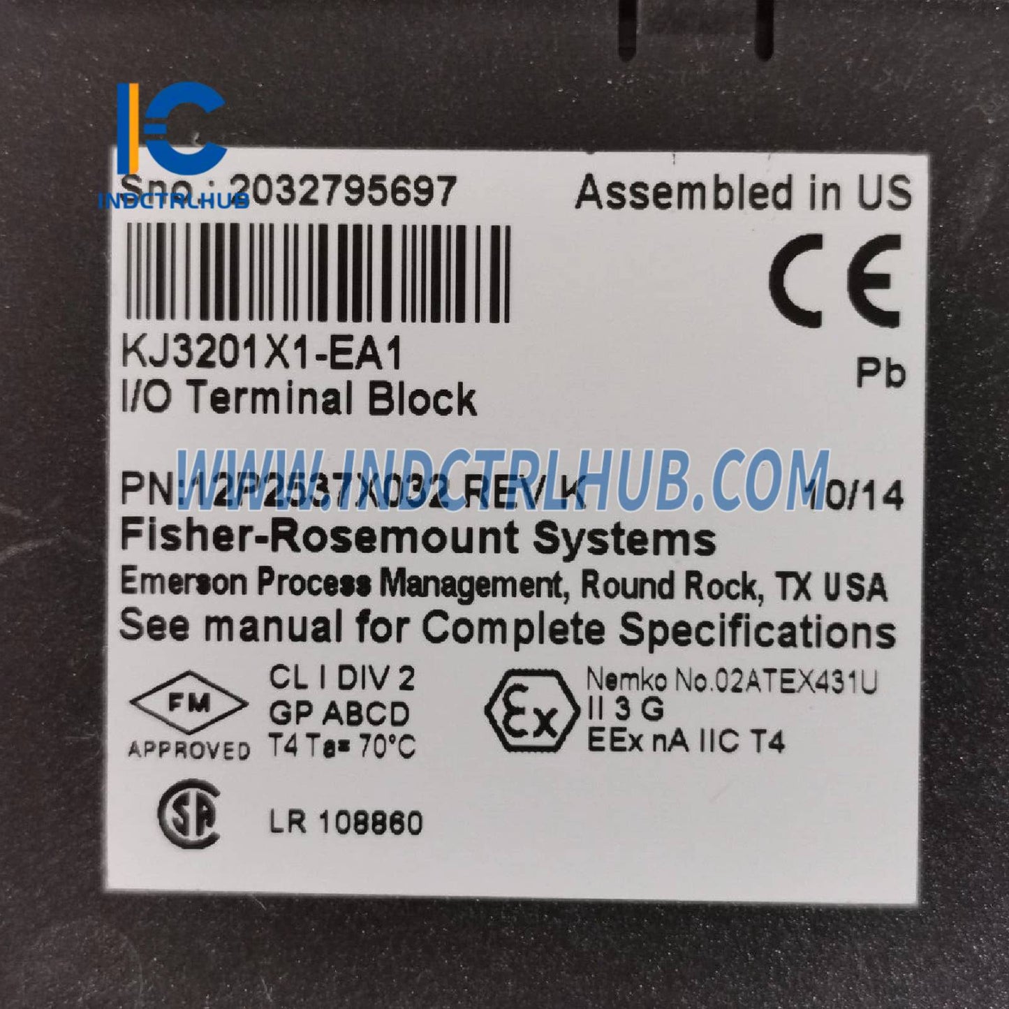 Emerson VE4032S1T2B1 KJ3202X1-BA1 Digital Output (DO) Module – High-Side Switching