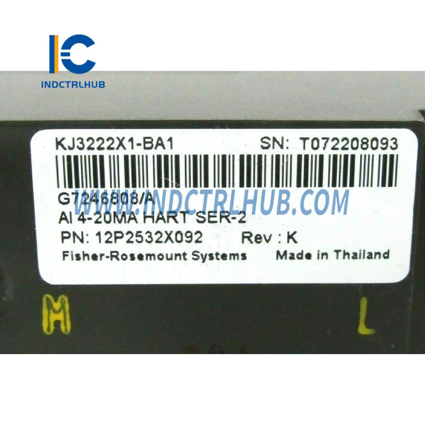 Emerson VE4033S2B1 KJ3222X1-BA1 12P2532X092 Redundant AI Card