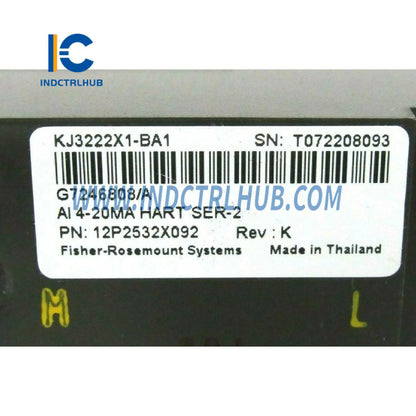 Emerson VE4033S2B1 KJ3222X1-BA1 12P2532X092 Redundant AI Card