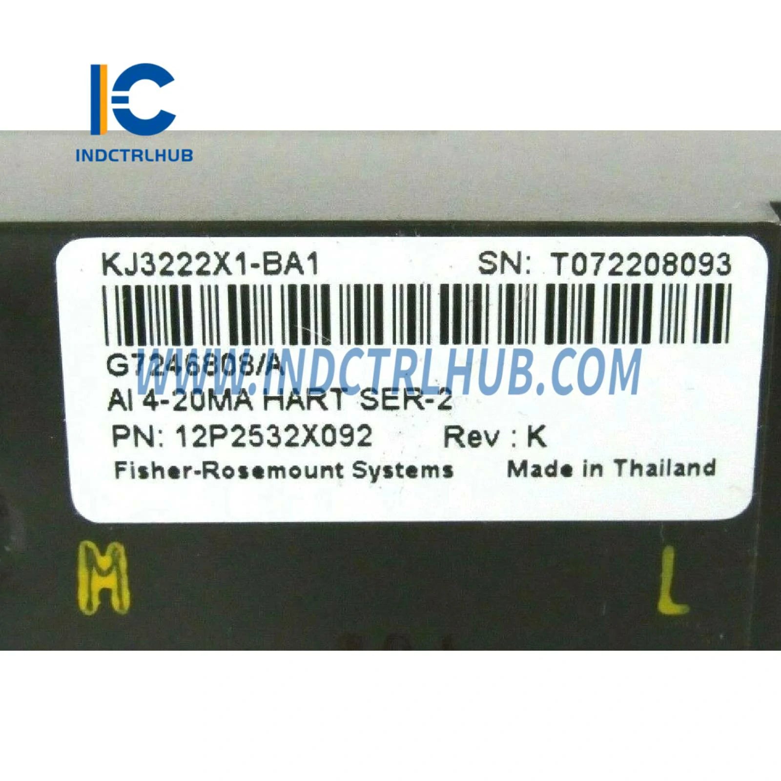 Modul Input Analog CHARM Emerson 12P2532X092 untuk DeltaV Seri S