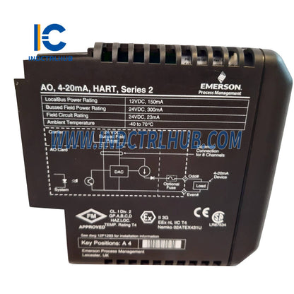 Emerson VE4035S2B1 KJ3221X1-BA1 Redundant Analog Output Module