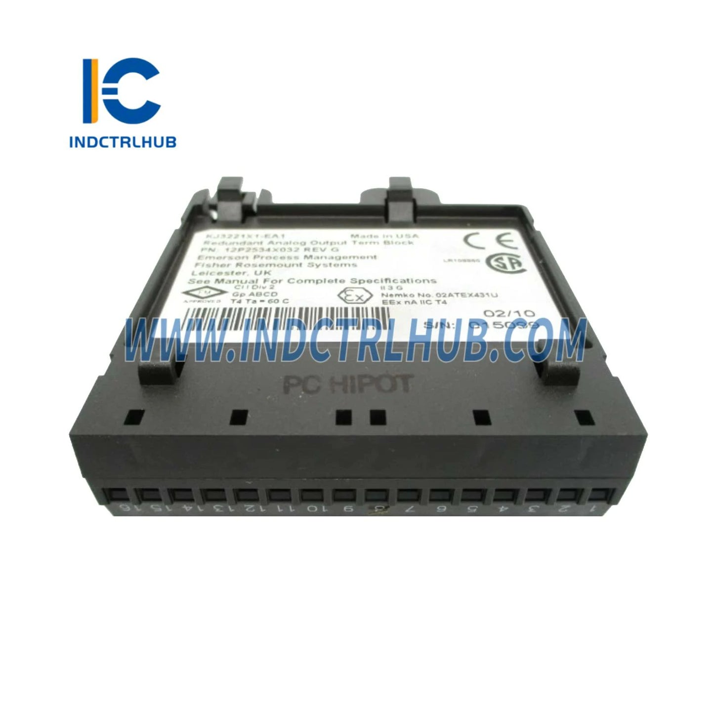 Emerson VE4035S2B1 KJ3221X1-BA1+KJ3221X1-EA1 Redundant AO Module