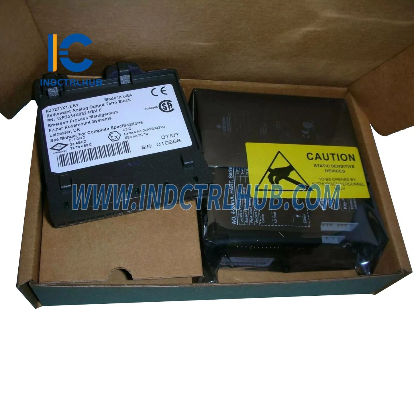 Emerson VE4035S2B1 KJ3221X1-EA1 Redundant AO Terminal Block