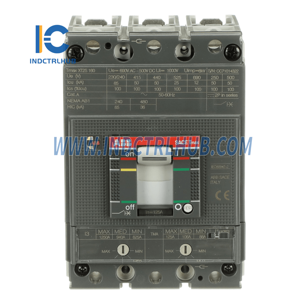 1SDA067559R1 | ABB TMAX XT 4P 400V 50KA MCCB